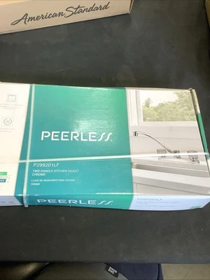 Peerless 双手柄厨房龙头抛光镀铬。 P299201LF — 第 1/4 张图片