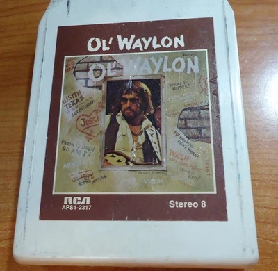 Waylon Jennings - Ol' Waylon - 8-Track Tape - RCA - APS1-2317 - 1977 Foto 1 de 4