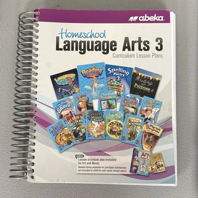 Abeka Homeschool Language Arts 3 Curriculum Lesson Plans Like New! - Image 1 of 4