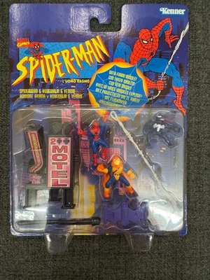 MARVEL SPIDER-MAN, HOBGOBLIN & VENOM MINI FIGURES - KENNER - 1996 - Image 1 of 4