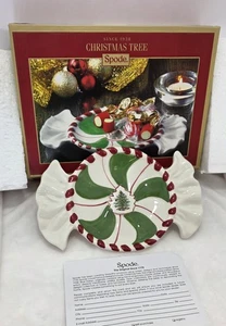 Bandeja de plato de caramelo Spode árbol de Navidad menta en forma de caramelo en caja original - Imagen 1 de 11