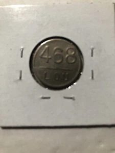 Vintage (468 LOU) Double Sided Embossed Token - Picture 1 of 2