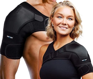 ZENKEYZ Schulterbandage für Herren & Damen, Größe Rage XS-3XL, gerissene Rotatorenmanschette, zehn - Bild 1 von 12