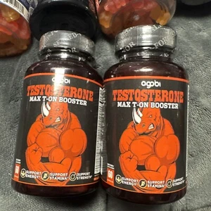 2 Packs 60 Capsules - Testosterone Booster for Men, Muscle Build, Energy 10/26 - Picture 1 of 2