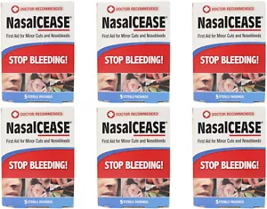 6 Pack of NASALCEASE FOR NOSEBLEEDS 5/BX 1EA - Picture 1 of 5