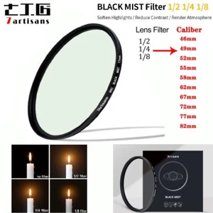7artisans Black Mist Diffusion 1/2 1/4 1/8 Filter 46mm-82mm Soft Camera Filter - Picture 1 of 20