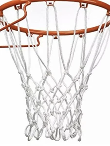 Heavy Duty Basketball Net Standard Indoor Outdoor Hoop (White) 12 Loop 2 Nets - Picture 1 of 8