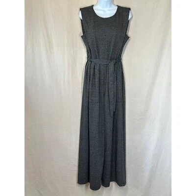 Mono MAX STUDIO M de gran tamaño negro a cuadros ropa de calle Gorpcore Preppy pierna ancha  Foto 1 de 4