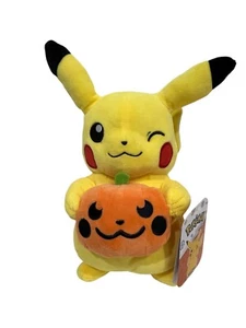 Pokemon Peluche Pequeño Halloween Pikachu con Calabaza - Peluche 8 pulgadas - Totalmente Nuevo - Imagen 1 de 2