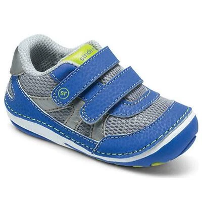TOTALMENTE NUEVO Stride Rite Rourke Niños Tenis Zapatos Gris Azul 3 M ENVÍO GRATUITO NUEVO EN CAJA Foto 1 de 3