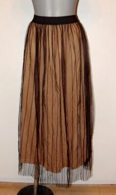 Chicer Rock Chiffon Plissee Falten Look mit weichem Unterrock Gr XL  - Bild 1 von 4