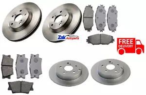 FOR Toyota Rav4 RAV 4 2006-2012 Front and Rear Brake Discs & Brake Pads Complete - Picture 1 of 1