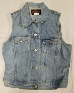 Denim vest girls sz L light blue Paris Sport Club - Picture 1 of 6