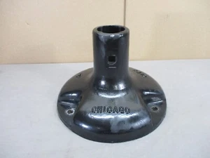 Vintage City of Chicago Metal Base For Pole Street Bus Stop Sign Parking Meter - Picture 1 of 12