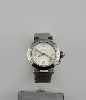 Cartier Pasha Gmt 24H Calibre 048 Warranty Original T-Swiss-T - Imagen 1 de 4