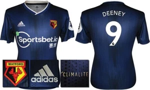 BNWT 2019 2020 WATFORD AWAY ADIDAS FOOTBALL SHIRT DEENEY 9 MEN'S MEDIUM - Picture 1 of 1