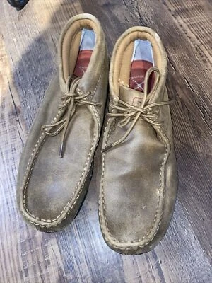 Twisted X Men's Original Brown Bomber Leather Chukka Boots Size 11M (MDM0003) - Image 1 of 4