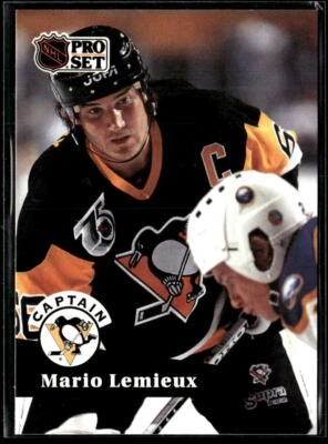1991-92 Pro Set #581 Mario Lemieux Pittsburgh Penguins HOF - Image 1 of 2