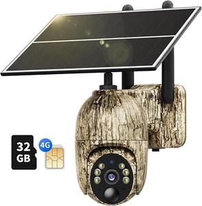 Telecamera 4G LTE 2K + pannello solare + scheda di memoria 32gb con app outdoor - Foto 1 di 8