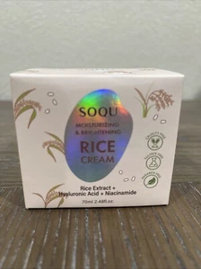 Crema facial de arroz Korean SOQU 2,48 oz hidratante e iluminadora caducidad 29/08/27 - Imagen 1 de 6