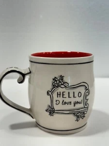 Katie & Mandy Coffee Mug/Cup "Hello I love you" - Picture 1 of 4