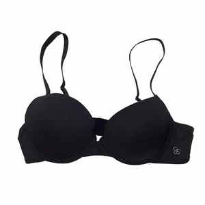 Jessica Simpson Push Up Bra Size 36B Solid Black Padded Underwire - Picture 1 of 3