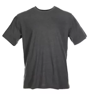 Men’s 2XL T-Shirt Deep Gray Short Sleeve Crew Vintage Design Super Soft Jersey - Picture 1 of 2