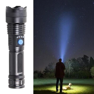 Lámpara linterna LED recargable USB súper brillante✨ alta potencia X7X0 △ш Y6U8 - Imagen 1 de 13