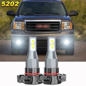 6000K 5202 LED Fog Lights Kit Bulbs for GMC Sierra 1500 2500 3500 2007-2013 - Picture 1 of 8