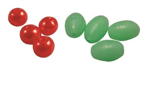 20 x Fluo Perlen Perle Leuchtperlen Gummi Stopperperlen Basteln Montage Kette - Picture 1 of 7