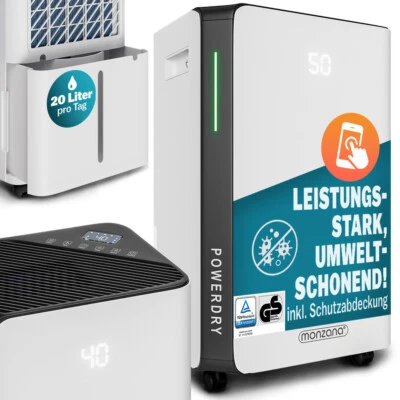 MONZANA® Luftentfeuchter elektrisch App Raumentfeuchter Entfeuchter Lufttrockner - Bild 1 von 4