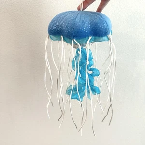 Ganz Shimmer Cove Coral Jellyfish Plush Blue Silver Nautical Ocean Sea Whimsical - Picture 1 of 8