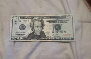 2013 Binary $1 Bill with Unique Serial Number 5  & 3 Of A  MA  22277227 D - Picture 1 of 7