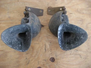 1949 1950 1951 CADILLAC HORNS & BRACKETS-DELCO REMY MODEL 649 & 650 HI/LO 6 VOLT - Picture 1 of 22