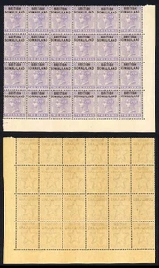 Somaliland SG3 1903 2a pale violet Block of 24 U/M (toned gum) Cat 84+++ pounds - Picture 1 of 1