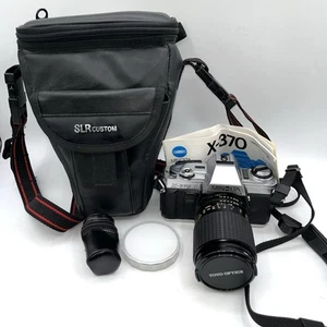 Vintage Minolta X-370 SLR 35mm Camera W/ 35-75 MM Lens Untested Clean - Picture 1 of 13