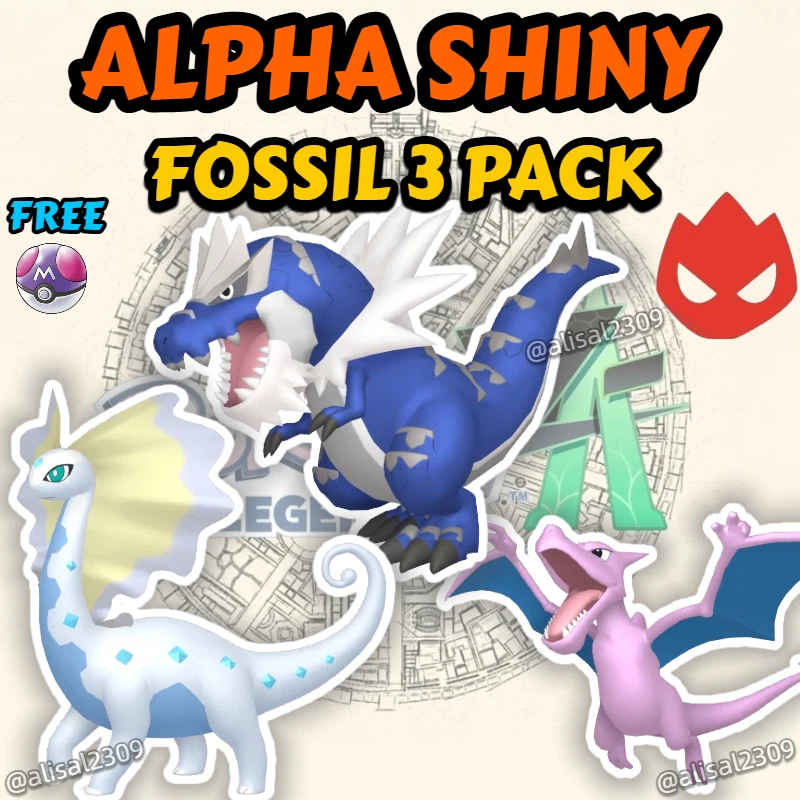 Pokemon Legends ZA 🐉Tyrantrum Aurorus Aerodactyl FOSSILS✨6IV ALPHA SHINY✨ - Image 1 of 1