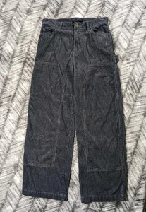 Vtg Y2K No Boundaries Baggy Corduroy Double Knee Carpenter Wide Leg Pants 34x30 - Picture 1 of 12