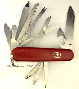 Navaja suiza Victorinox Craftsman original - usada, vintage años 80 con ranura #7709 - Imagen 1 de 7