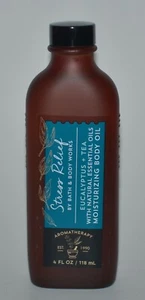 1 BATH & BODY WORKS AROMATHERAPY STRESS RELIEF EUCALYPTUS TEA MOISTURIZING OIL - Picture 1 of 5