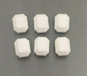 Swarovski Crystal Chalk White Faceted Rectangle 5105 Bead;  Size: 8x6.5 & 12x10 - Picture 1 of 6