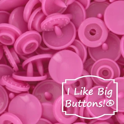KAM Plastic Snaps: G103 Pink Lemonade-Size 20/T5-No Sew Snap Buttons DIY Crafts - Image 1 of 4