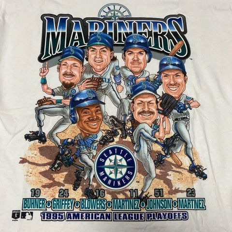 Seattle Mariners Caricature Player Baseball Unisex T-shirt For Men Women S-3XL Cover