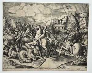 Victoire Scipion Syphax GRAVUR Raphael MAITRE AU DE Thomassin XVI° - Bild 1 von 3