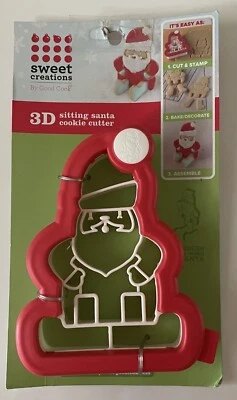 Cortador de galletas Good Cook Sweet Creations 3D sentado Santa nuevo 3D Foto 1 de 2