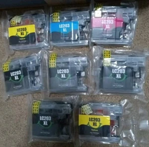 8x LC-203 LC203 XL Ink Combo For Brother MFC-J460dw MFC-J480dw MFC-J485dw LC201 - Picture 1 of 1