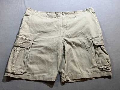 Nautica Rigger Shorts Mens 46 Beige Cargo Pocketed Belted Zip Button Men. - Image 1 of 4
