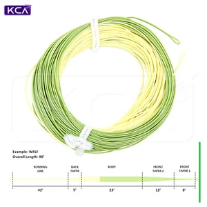 Maxcatch Dry-Fly Fly Line for trout fishing, floating, WF4F/5F/6F 90ft - Picture 1 of 2
