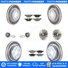 Front Rear Hub Bearing Coated Brake Rotor Pad Shoe Kit (10Pc) For BMW 328i 328is