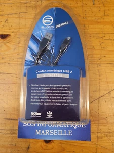 E-KOM USB MINI-2 Cordon Numérique USB 2 Longueur 2 Mètres - Bild 1 von 5
